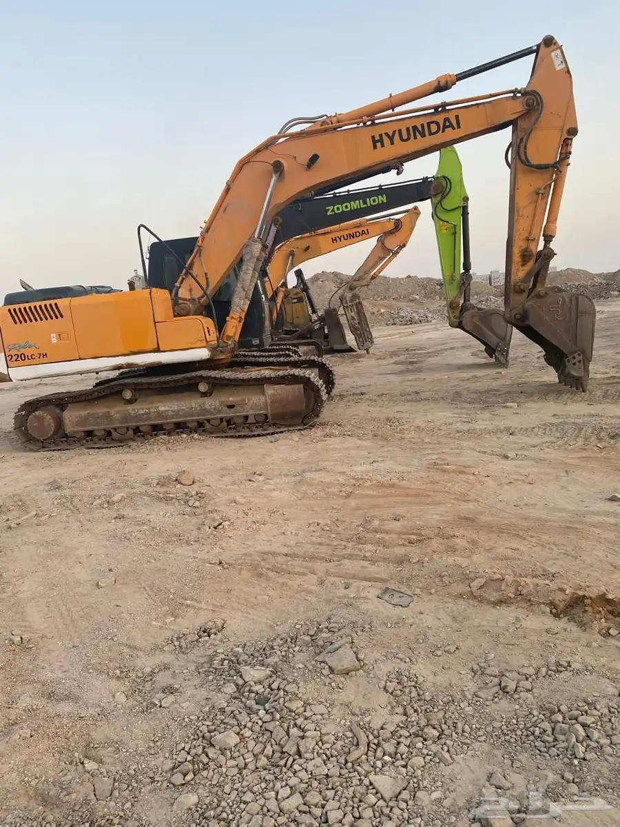 حفار بوكلين للايجار هدم وحفر الاراضي في جده 3
