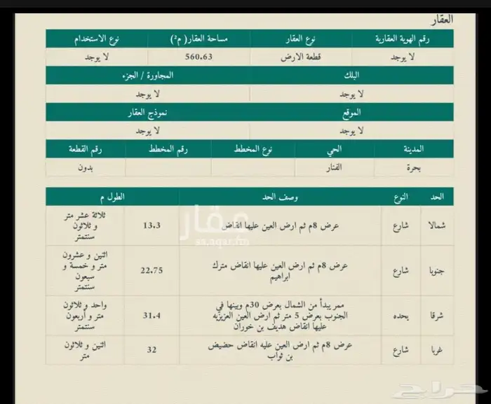 للبيع ارض ببحره المجاهدين 0