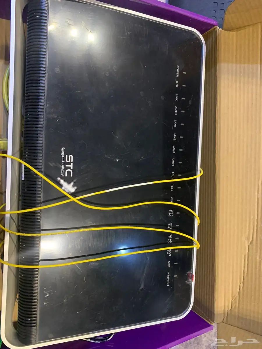 مجموعة راوترات stc وجهاز بي ان سبورت 1