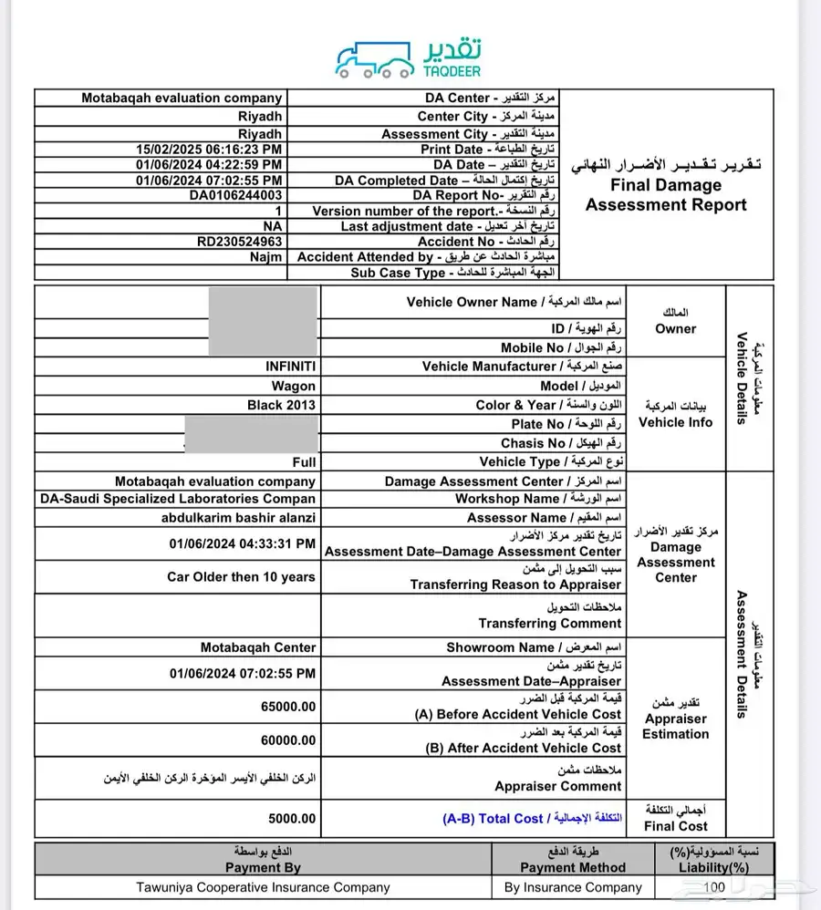 انفينيتي 2013 لكجري ثلاث صفوف فل كامل 23