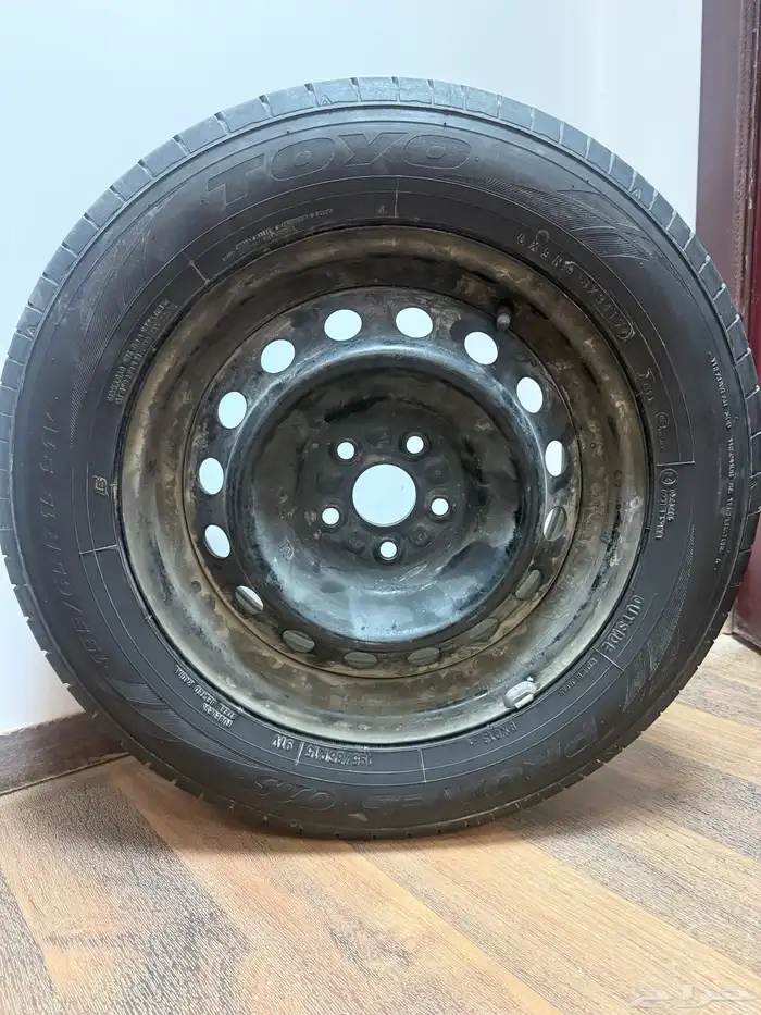 جنط حديد كورولا كفر تويو ياباني بحاله ممتازه 0