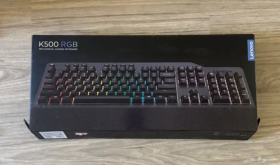 كيبورد قيمنق لينوفو كي 500 جديد ار جي بي K500 Lenovo RGB 0