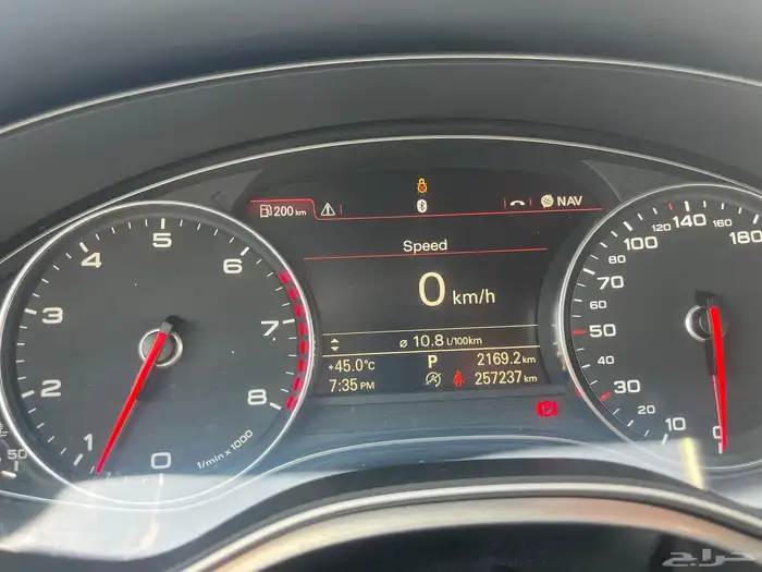 Audi A7 فل كامل 2013   وكالة بالكامل   ممشى 257 الف 11