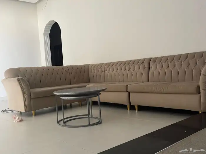 كنب حرف L نظيف 5متر 0