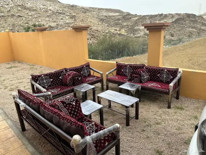 جلسات خارجية كراسي حديد كويتية المركاز 7