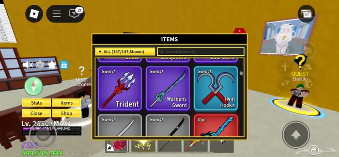 حساب بلوكس فروت 2