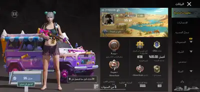 حساب ببجي للبيع 0