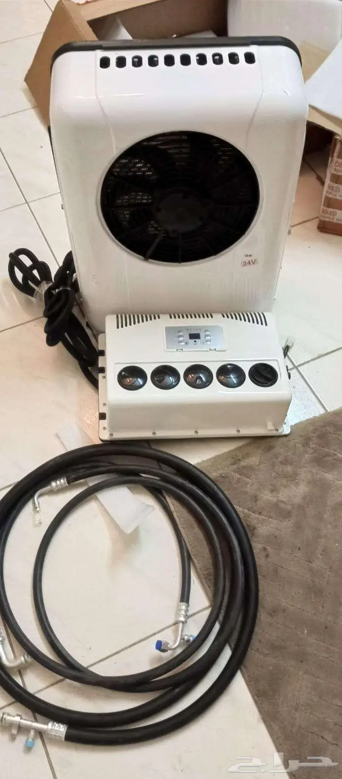 مكيف سيارات ومعدات اسبلت 24v 0