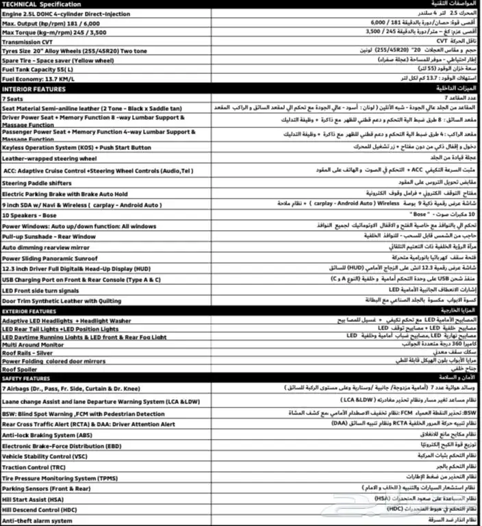 اوتلاندر 2023 صيانه مجانيه الى 50 الف 19