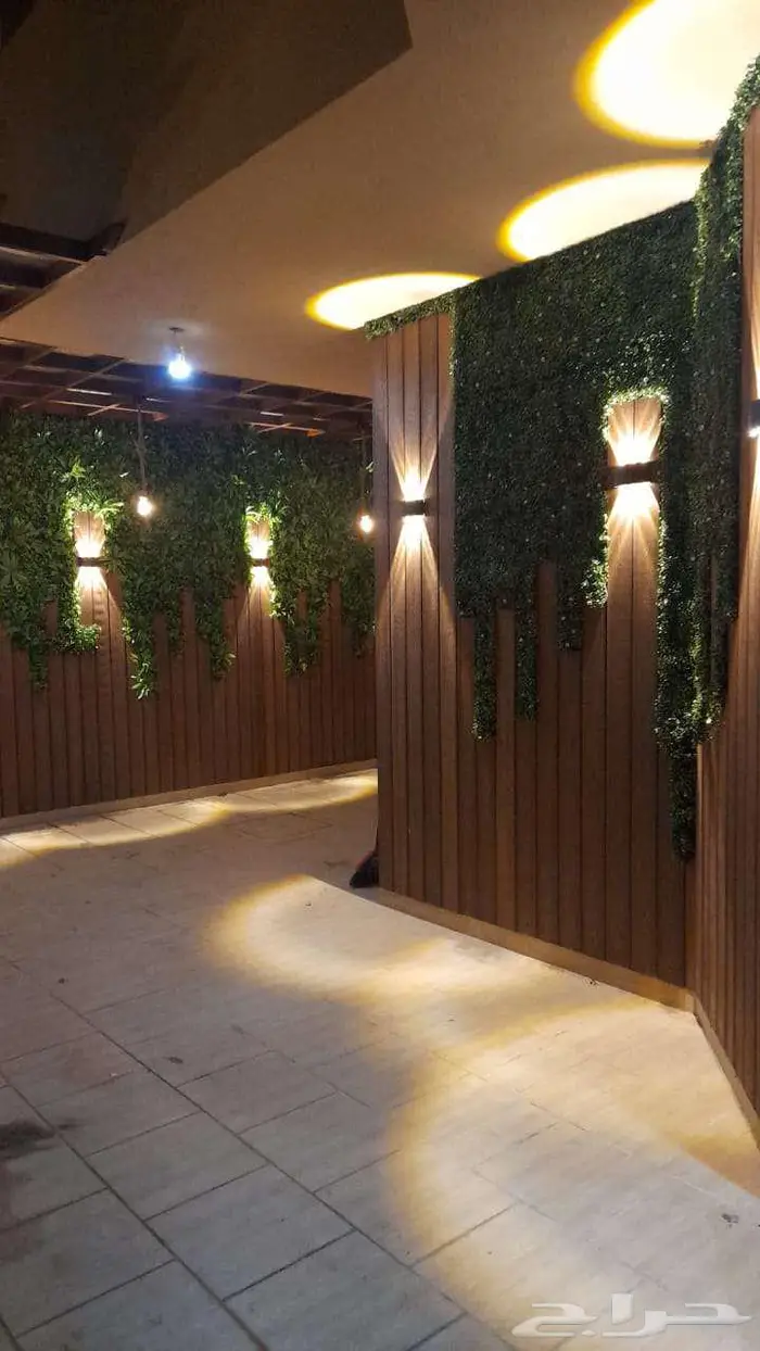 تنسيق حدائق عشب مظلات شلالات ثيل طبيعي 6