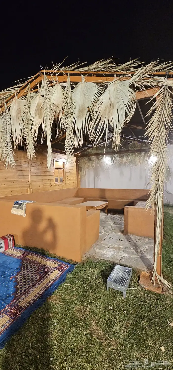شاليه وكوخ ريفي مع المسبح وألعاب أطفال شعور بالحياه الريفيه 30