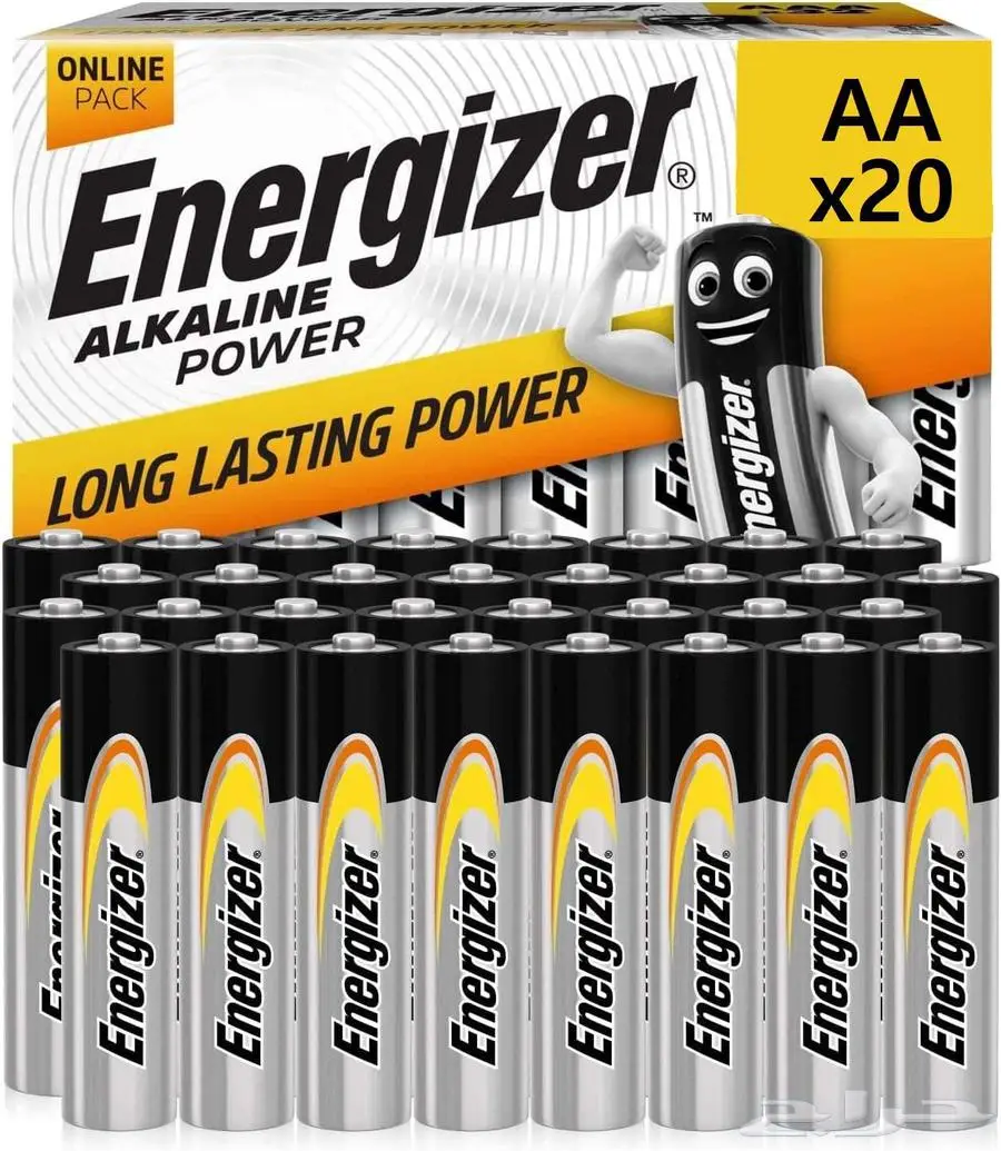 بطاريات AA من Energizer.العدد 20 بطارية..التوصيل لكل المملكة 0