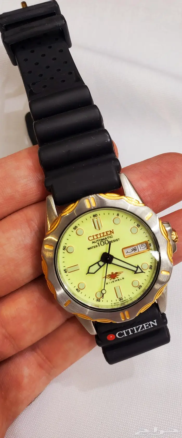 ساعة اوتوماتيكية سيتزن اصلية ابو جناح للبيع بسعر خاص 6