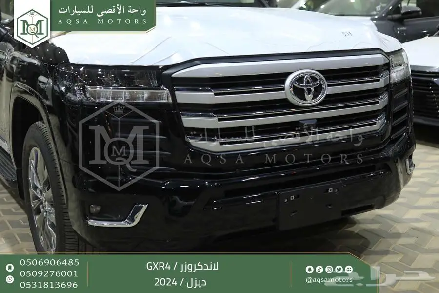 لاندكروزر جي اكس ار رقم 4 اسود ديزل 2024 اقل سعر كاش واقساط 12