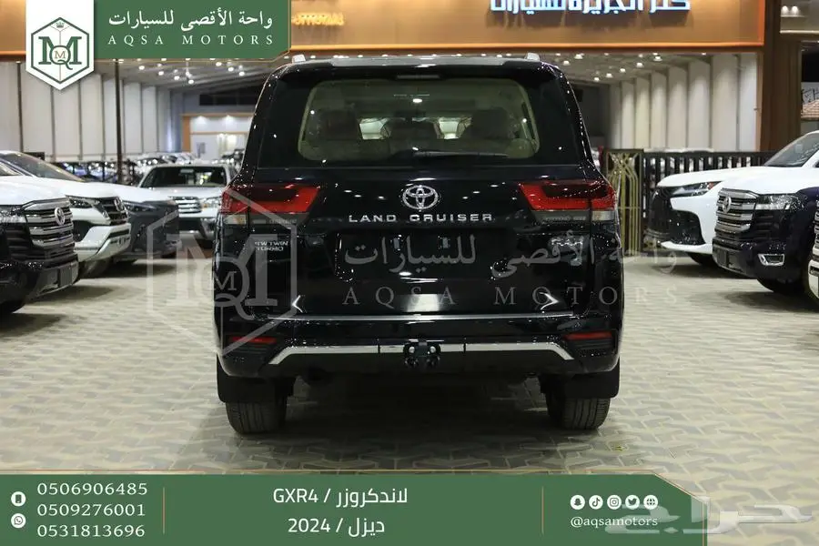 لاندكروزر جي اكس ار رقم 4 اسود ديزل 2024 اقل سعر كاش واقساط 7