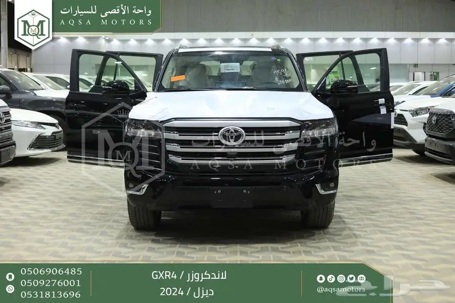 لاندكروزر جي اكس ار رقم 4 اسود ديزل 2024 اقل سعر كاش واقساط 9