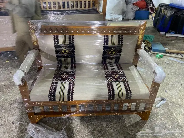 جلسات خارجيه خشب حديد 2