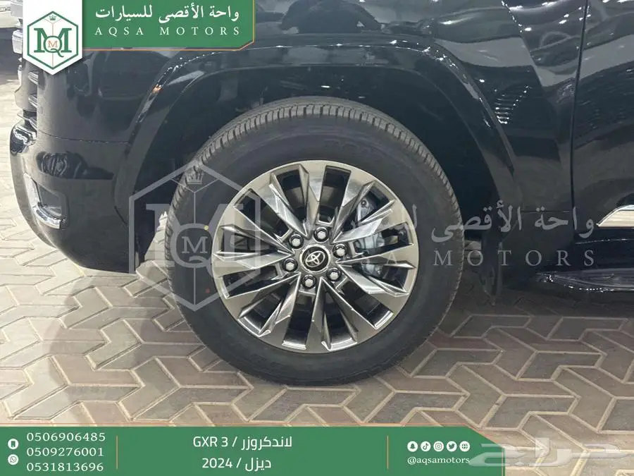 لاندكروزر جي اكس ار رقم 3 اسود ديزل 2024 اقل سعر كاش واقساط 14