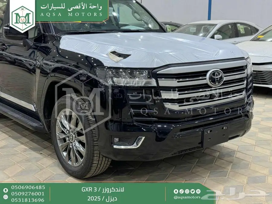 لاندكروزر جي اكس ار رقم 3 اسود ديزل 2025 اقل سعر كاش واقساط 39
