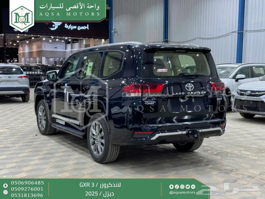 لاندكروزر جي اكس ار رقم 3 اسود ديزل 2025 اقل سعر كاش واقساط 45