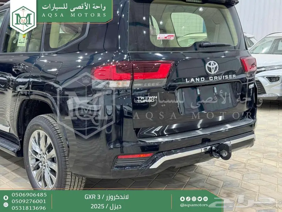 لاندكروزر جي اكس ار رقم 3 اسود ديزل 2025 اقل سعر كاش واقساط 29