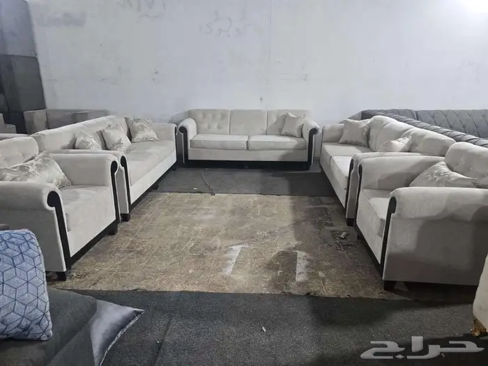 كنب جديد جاهز تفصيل كنب 24