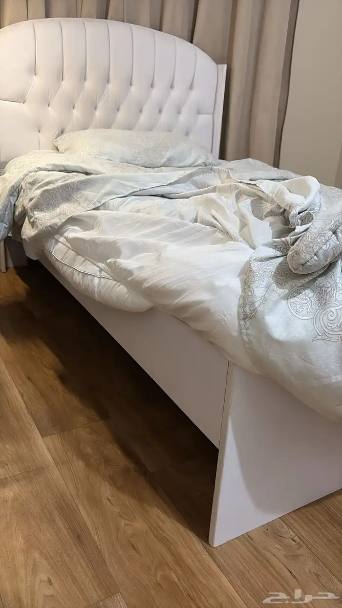 سرير ابيض نفر ونص 1