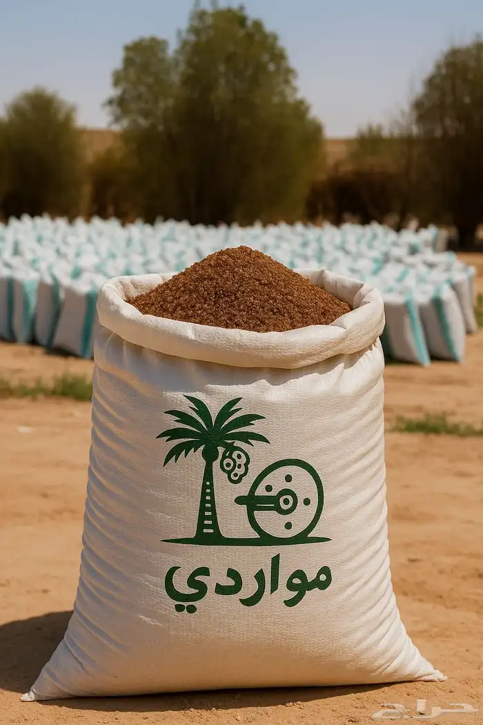 علف نوى مجروش مع التمر 5