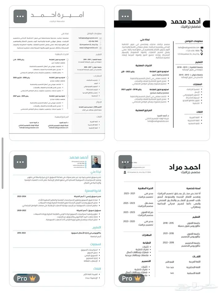 خدمات إلكترونية وتصميم سيرة ذاتية 4