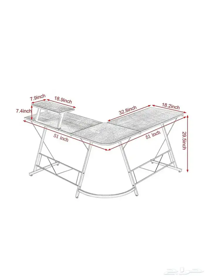طاولة قيمنق غير مستخدمه قابل للتفاوض 1