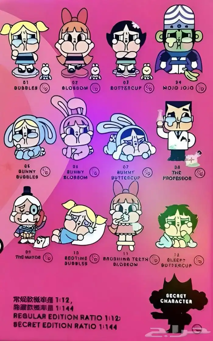 لابوبو كراي بيبي فتيات القوةبوب مارت crybaby powerpuff girls 1
