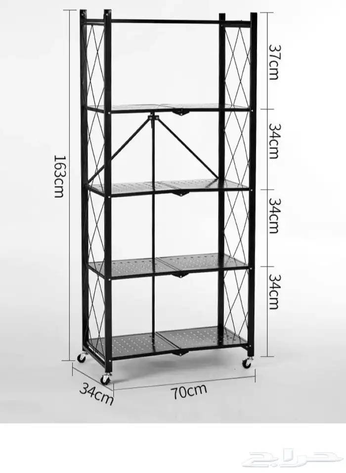 رف تخزين 5 طبقات مستعمل نظيففف 0