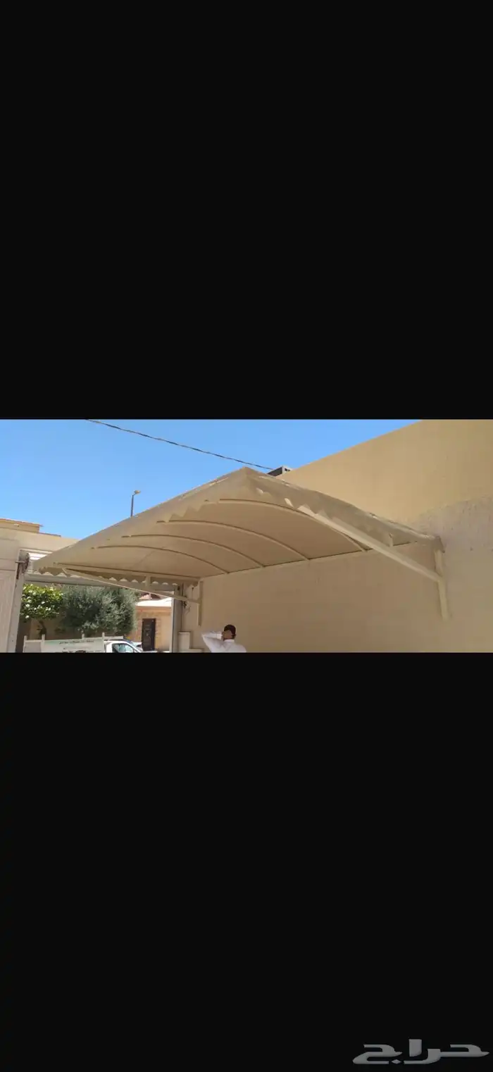 تركيب مظلات سيارات وسواتر جدارية 2