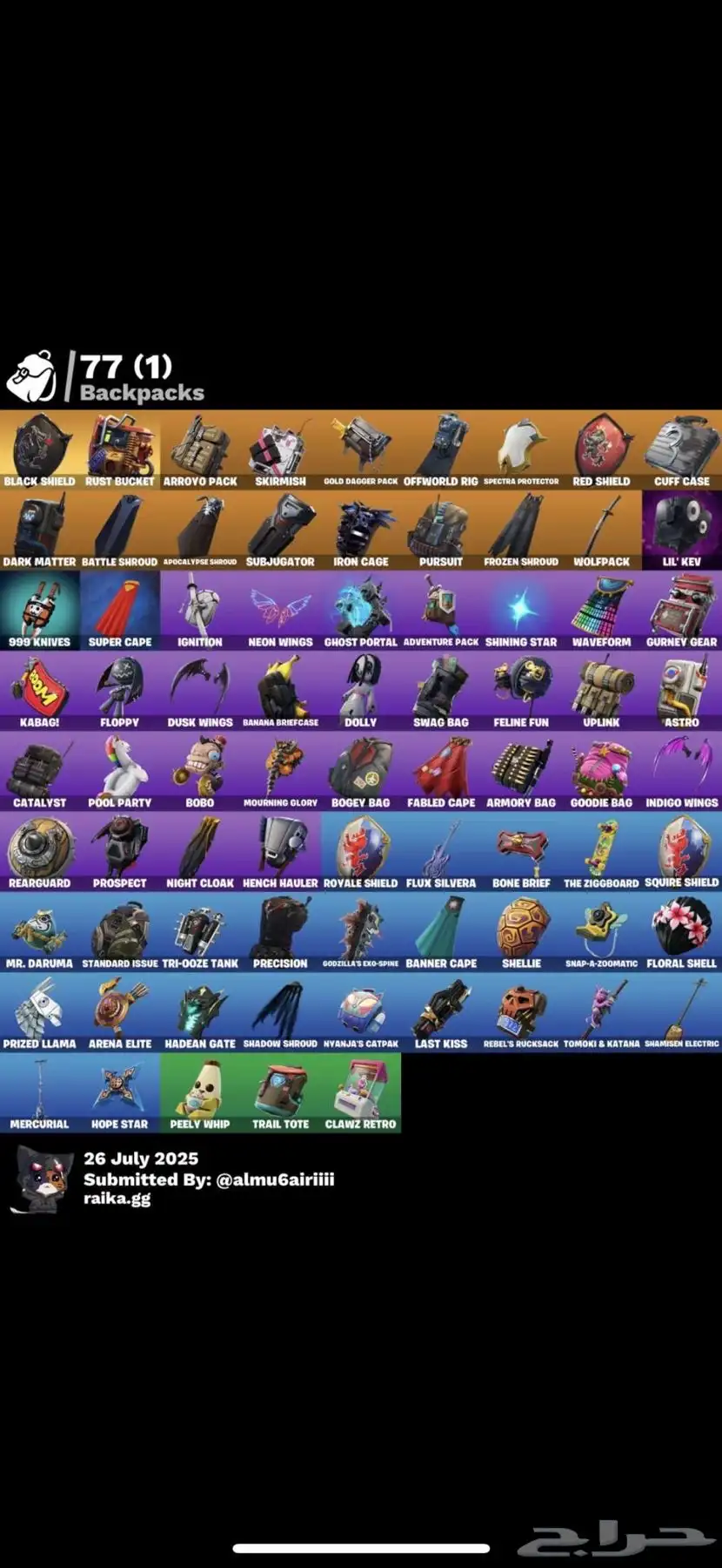 حساب فورت نادر جدا index