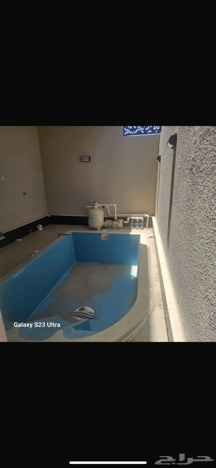 مسبح وماطور جديد لم يستخدم ابدا 0