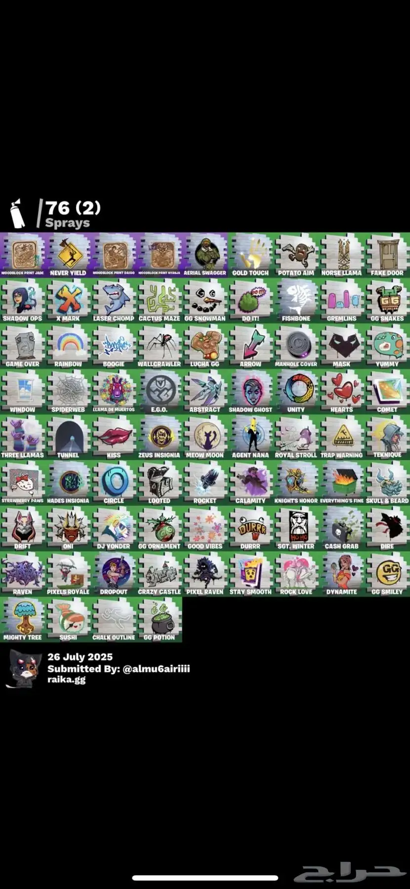حساب فورت نادر جدا index