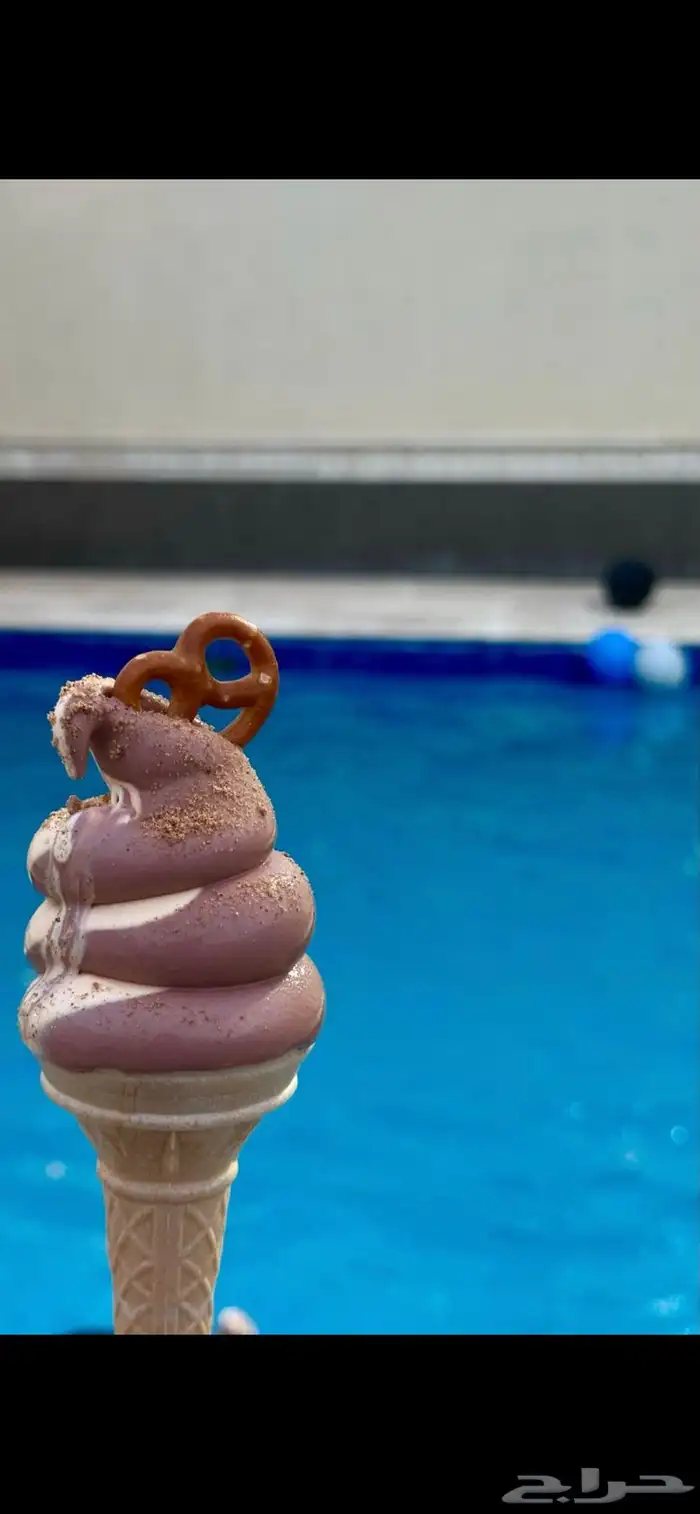 مكنية آيسكريم للبيع نظيفة ونوعيتها ممتازة 1