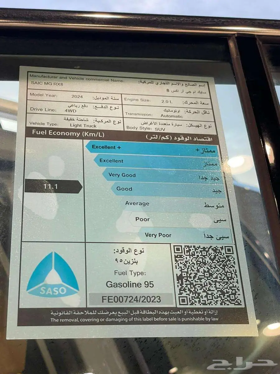 ام جي ار اكس 5 2024 index