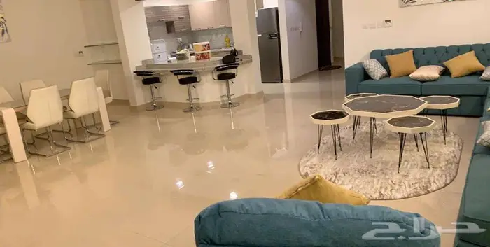 شاليه على شواطئ نصف القمر مع مسبح خاص للإيجار اليومي 4