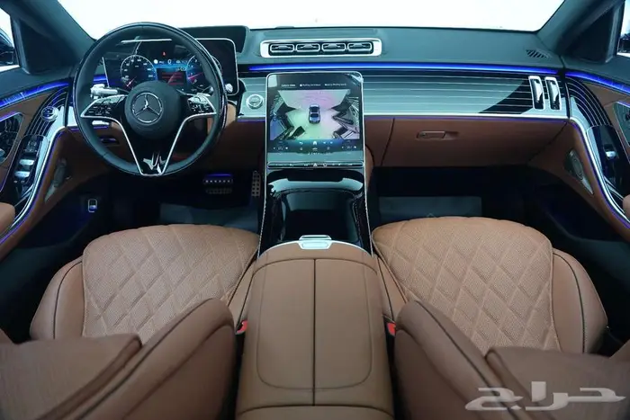 مرسيدس S 500 موديل 2025 أصفار خليجي أسود جملي 6
