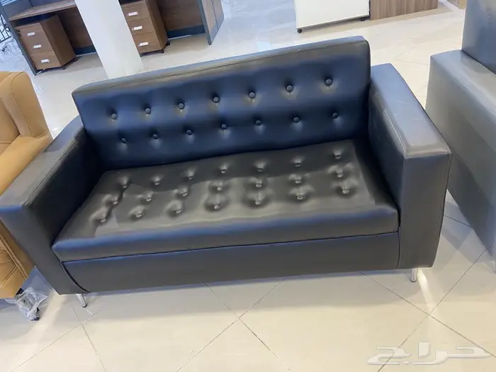 كنب مكتبي جلد فخم مريح الجلوس صيني وطني جميع أنواع متوفر 8