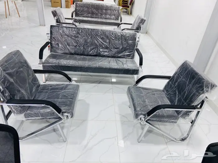 كنب مكتبي جلد فخم مريح الجلوس صيني وطني جميع أنواع متوفر 4