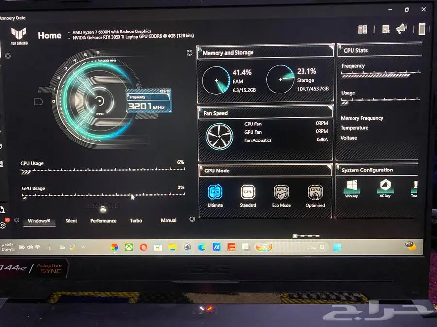 للبيع  لابتوب ASUS TUF A15 وحش الأداء index