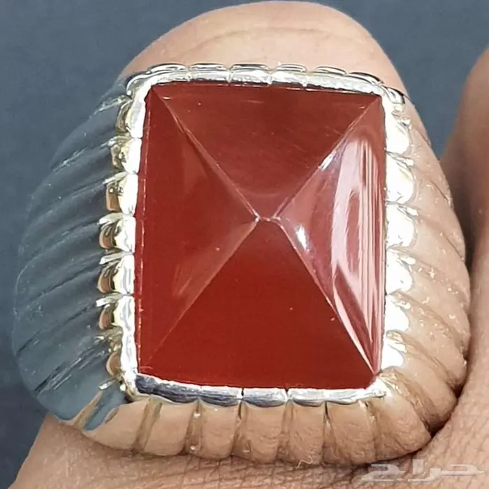 خاتم عقيق يماني مترش 5