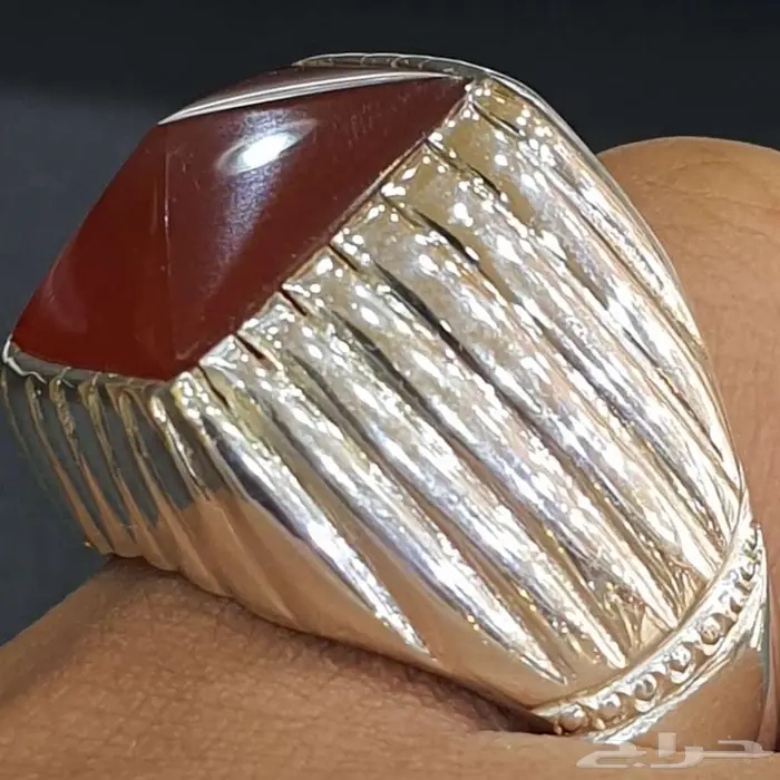 خاتم عقيق يماني مترش 0