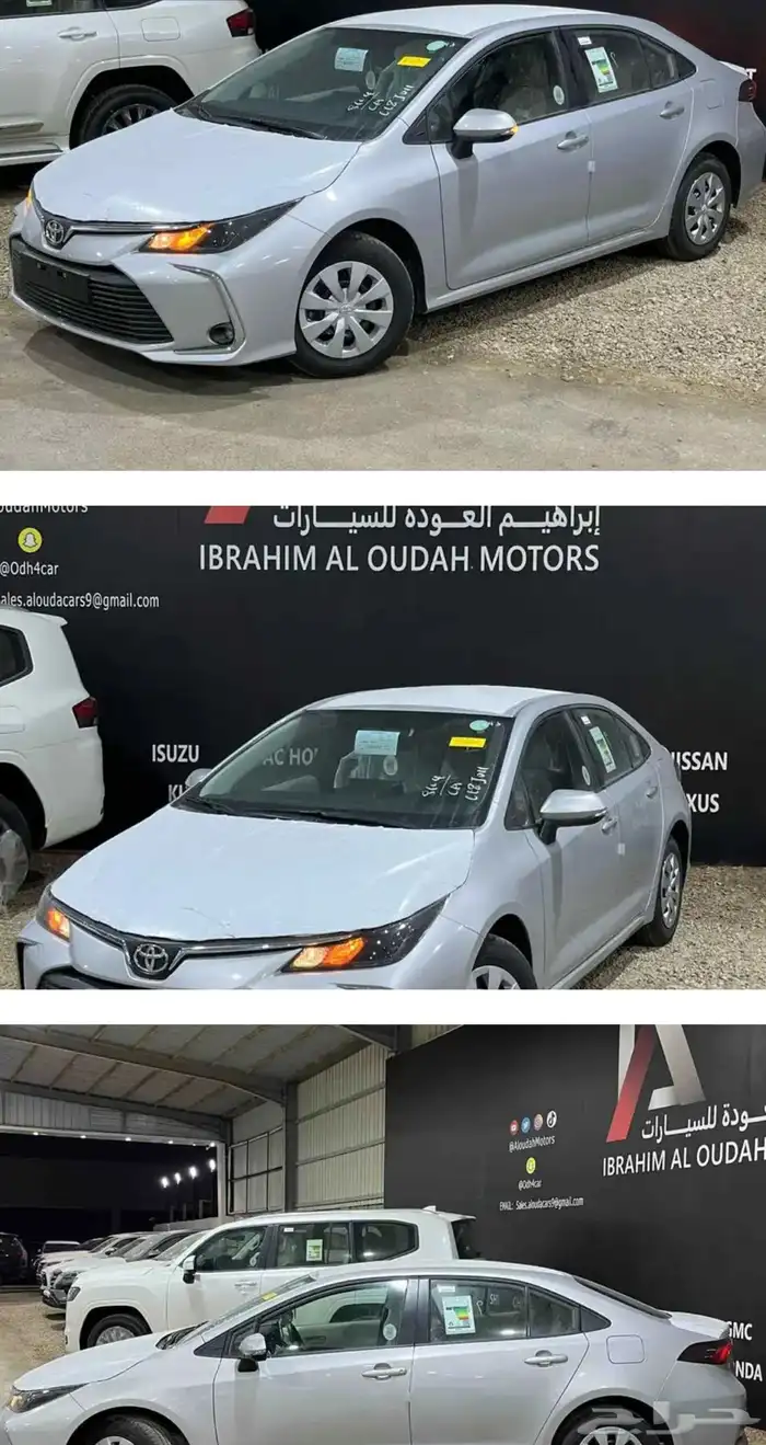 تويوتا كورولا مطور 2025 كاش وأقساط عروض شركة العودة 0