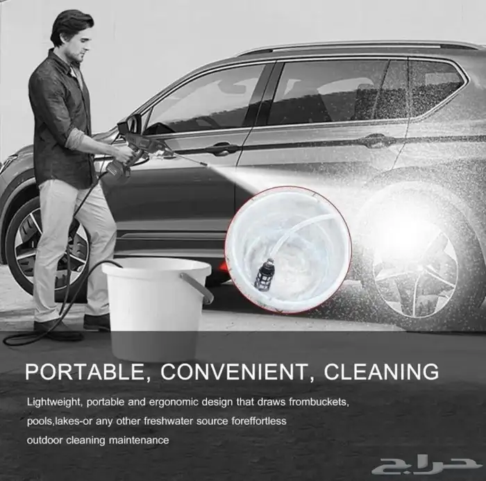 مضخة ماء محمولة مع بطارية متنقلة 6