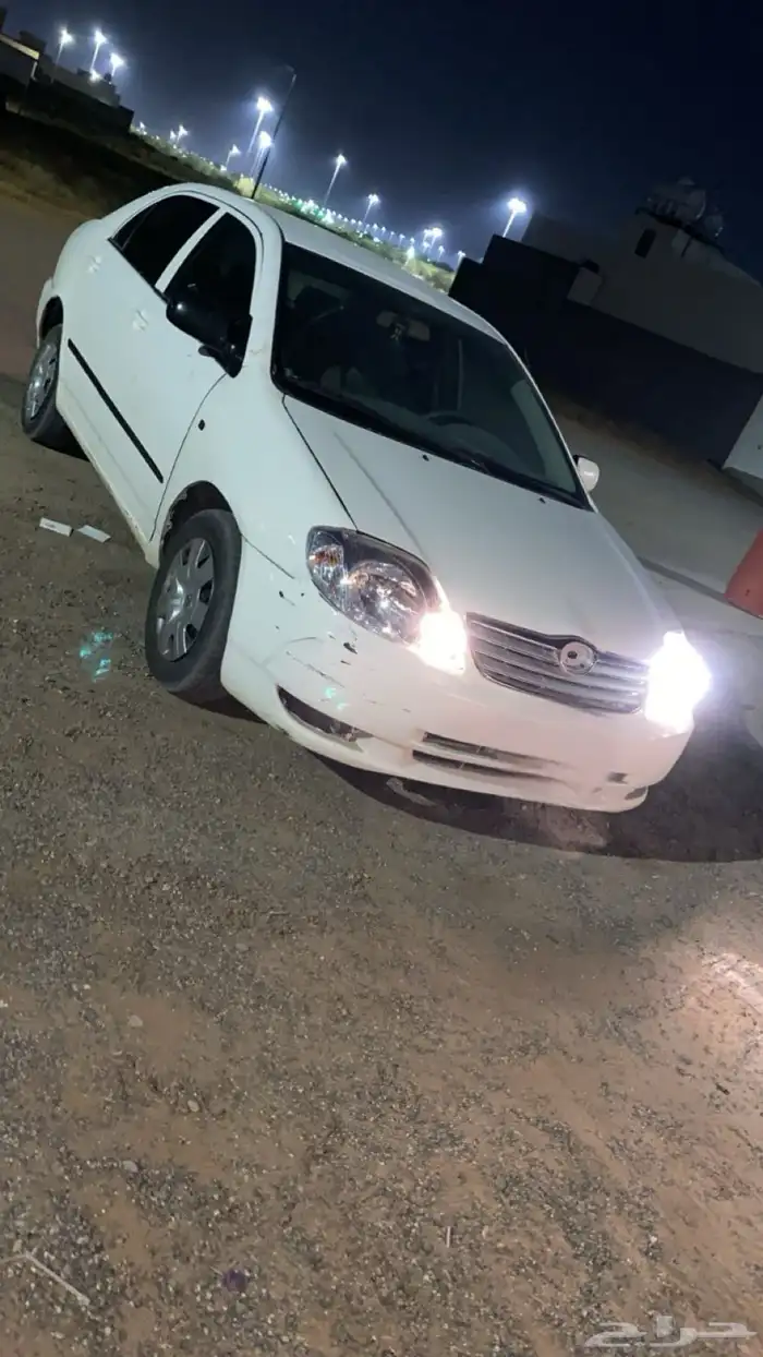 كورلا الون ابيض الموتر الحمدالله مابه شي فيه حكه خفيفه صدام 2