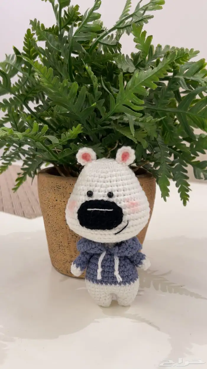 كروشيه دب مع هودي hoodie 0