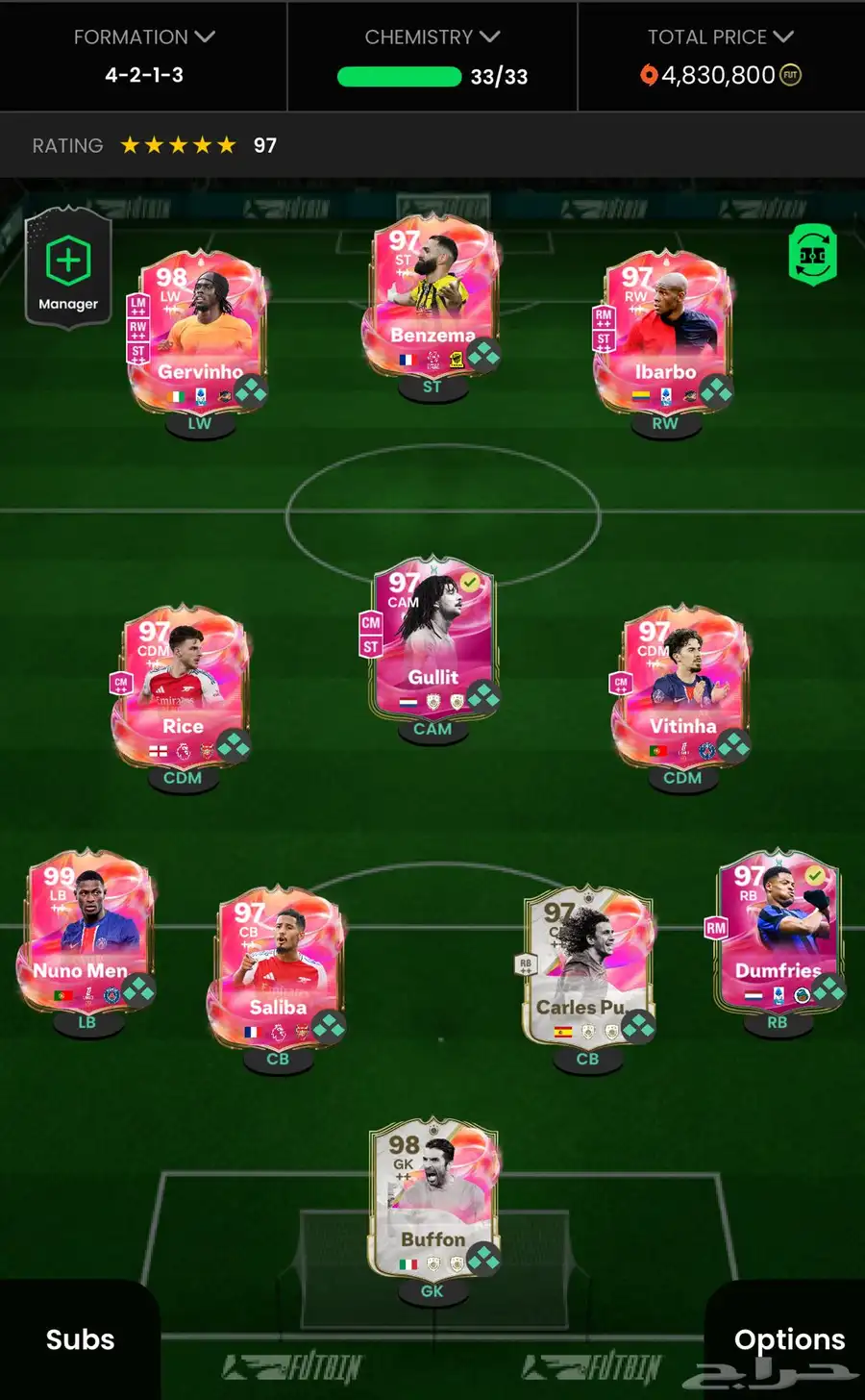 تشكلية FC25 على السوم index